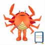 Orange Crab Mascot Costume