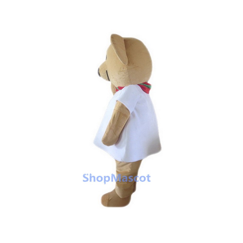 Cartoon Character Brown Bear Mascot Costume
