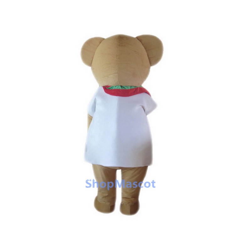Cartoon Character Brown Bear Mascot Costume