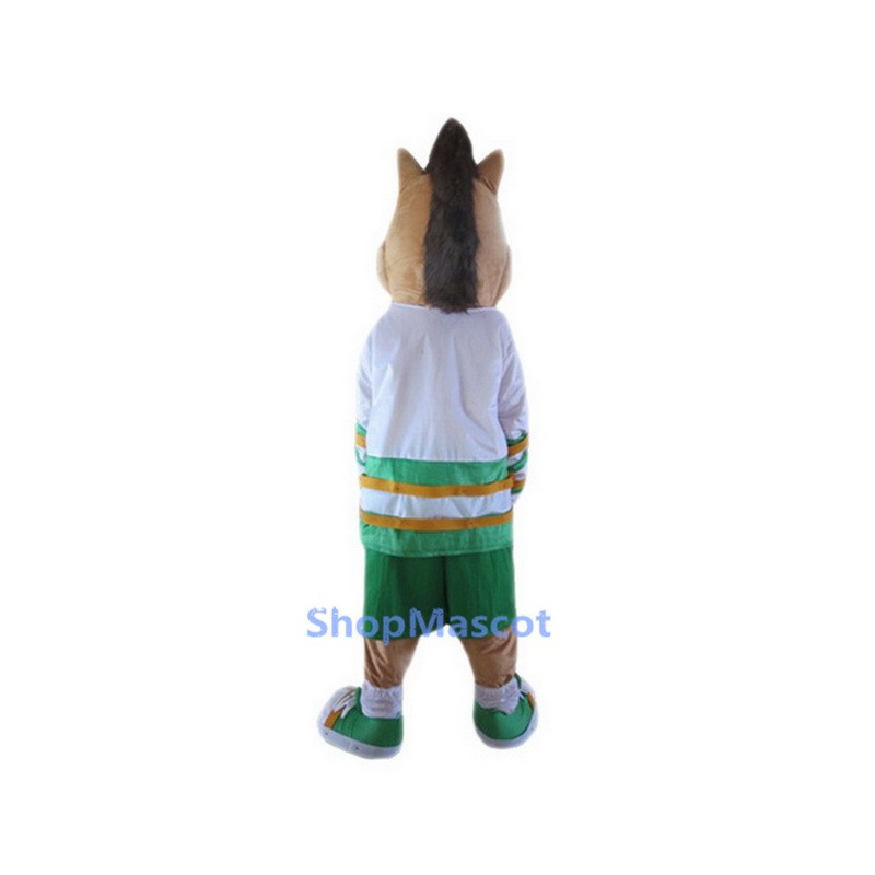 Cartoon Brwon Unicorn Mascot Costume