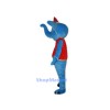 Blue Elephant Red Hat Mascot Costume