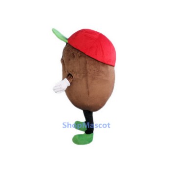 Green Hat Potato Mascot Costume