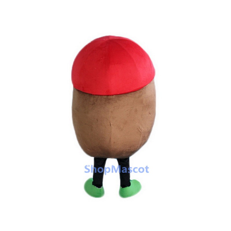 Green Hat Potato Mascot Costume