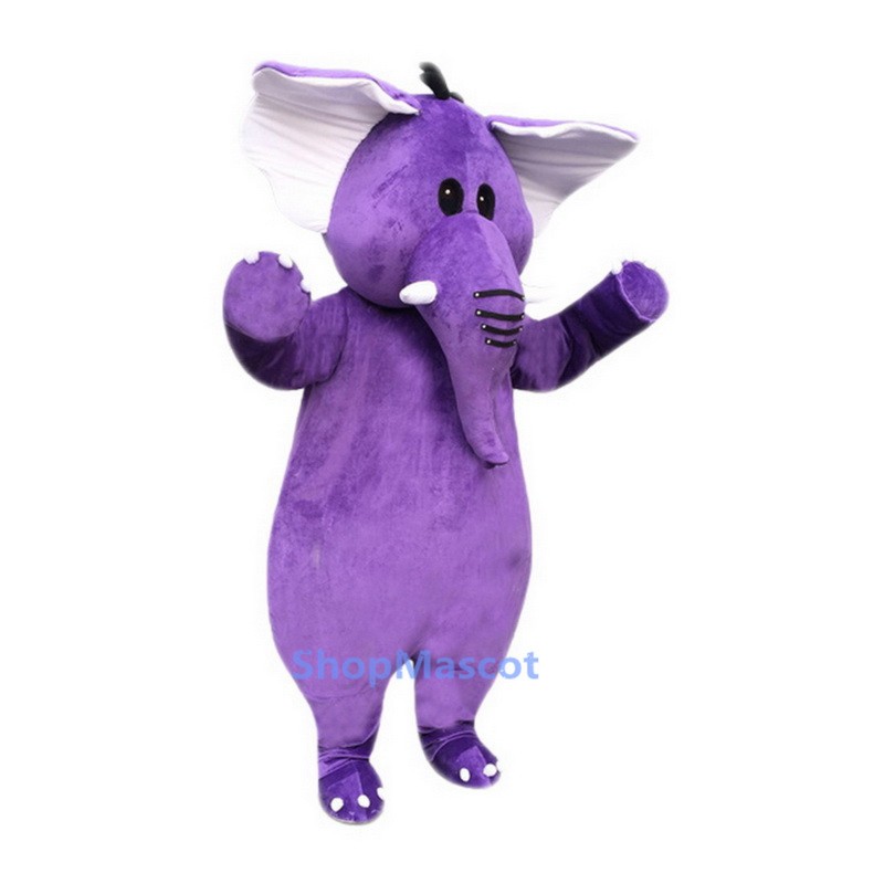 Purple Elephant Mascot Costume For Adults Christmas Halloween