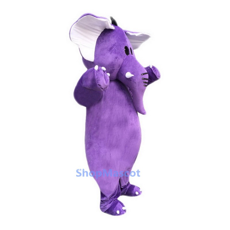 Purple Elephant Mascot Costume For Adults Christmas Halloween