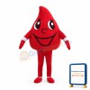 Red Blood Drops Mascot Costume For Adults