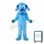 Sky Blue Dog Mascot Costume