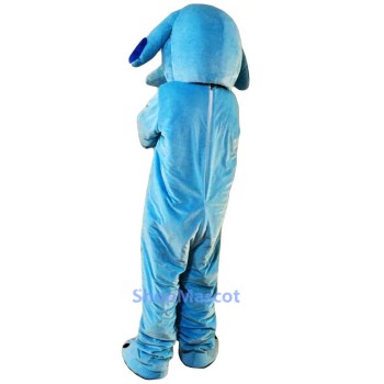 Sky Blue Dog Mascot Costume