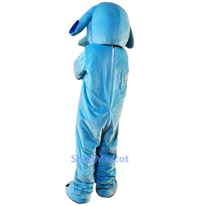 Sky Blue Dog Mascot Costume