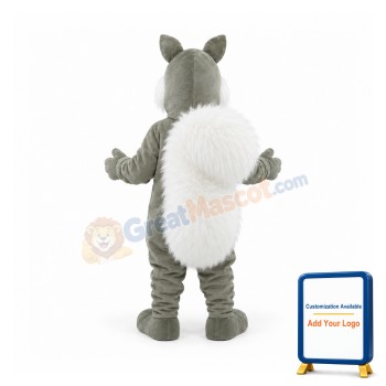 Dark Silver Squirrel Mascot Costume