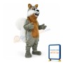 Dark Silver Squirrel Mascot Costume