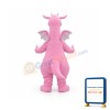 Pink Dragon Mascot Costume