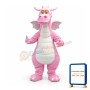 Pink Dragon Mascot Costume