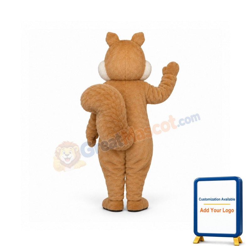 Chubby Squirrel Mascot Costume