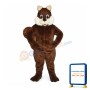 Deep Brown Squirrel Mascot Costume