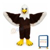Brown Eagle Long Wool Mascot Costume