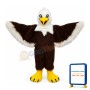 Brown Eagle Long Wool Mascot Costume