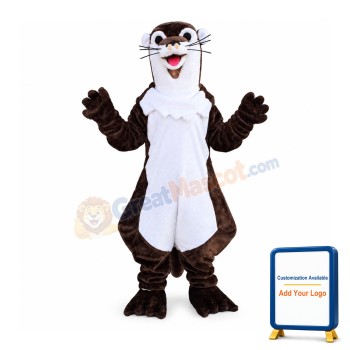 Cute Otter Mascot Costume