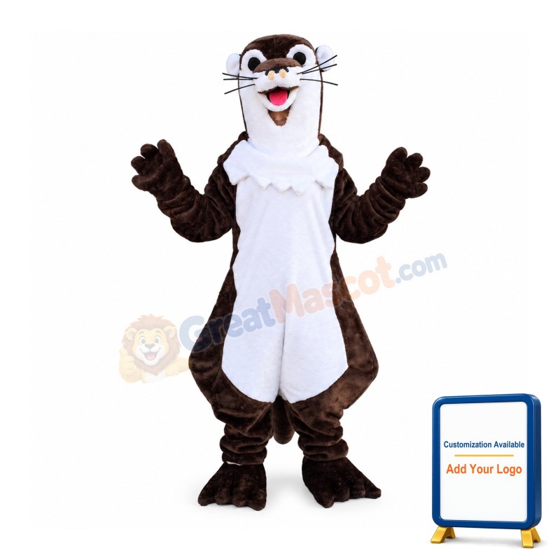 Cute Otter Mascot Costume