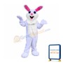 White Easter Bunny Mascot Costume