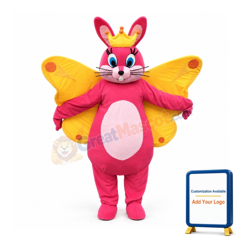 Butterfly Bunny Mascot Costume