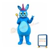 Blue Bunny Rabbit Mascot Costume