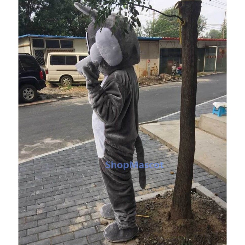 Gray Wolf Mascot Costume