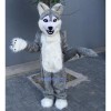 Long Gray Wolf Mascot Costume
