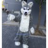 Long Gray Wolf Mascot Costume