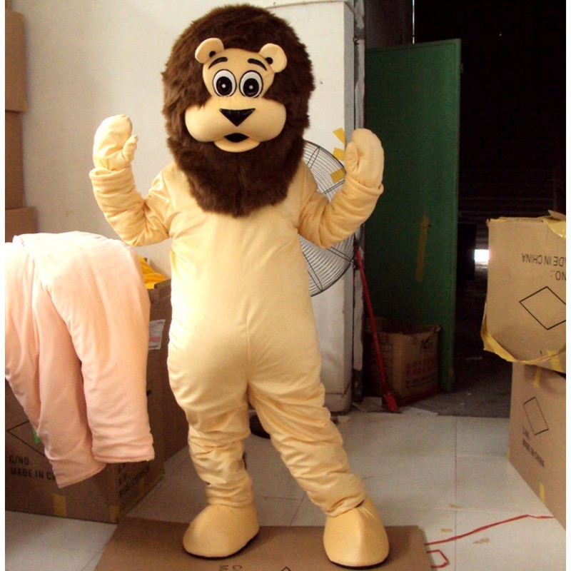 Cartoon Lion Mascot Costume