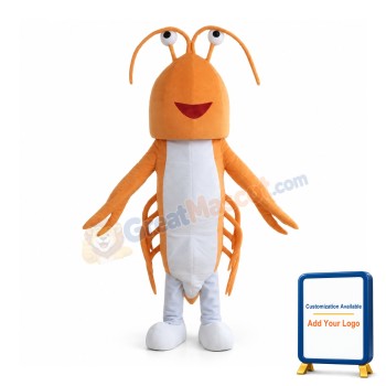 Orange Lobster Mascot Costume