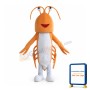 Orange Lobster Mascot Costume