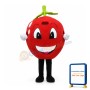Red Apple Smile Mascot Costume