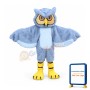 Gray Long-Haired Owl Mascot Costume