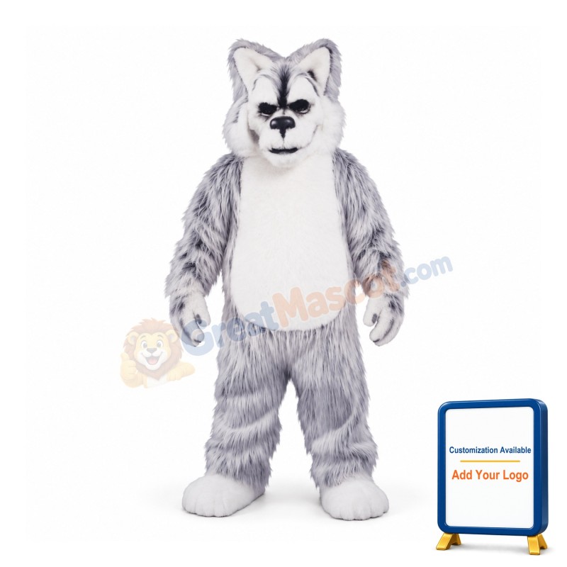 Deluxe Huskey Mascot Costume