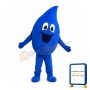 Blue Water Droplets Mascot Costume