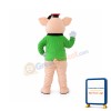 Green Pig Mascot Costume