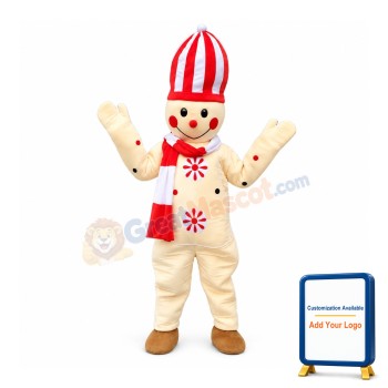 Cute Snowman Mascot Costume For Christmas