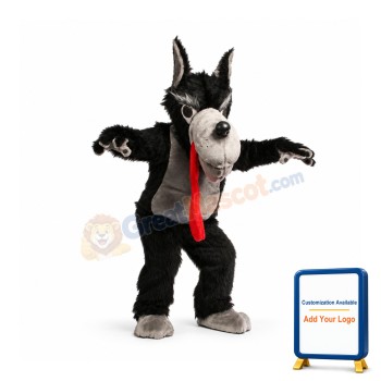 Cute Wolf Mascot Costume