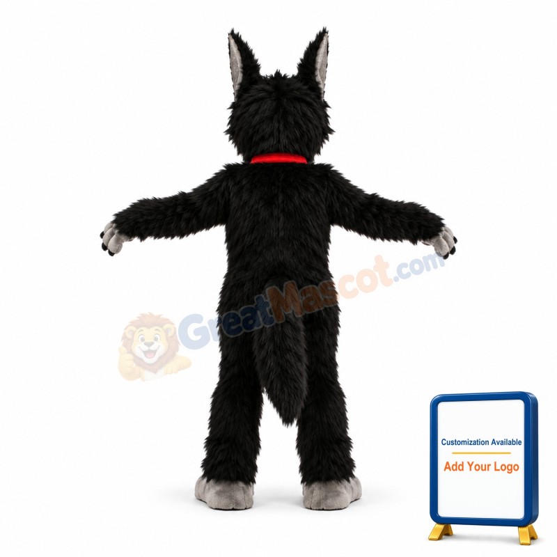 Cute Wolf Mascot Costume