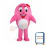Cute Pink Dolphin Mascot Costume