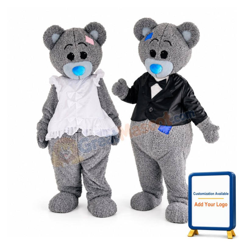 New Teddy Bear Mascot Costume Halloween Cosplay