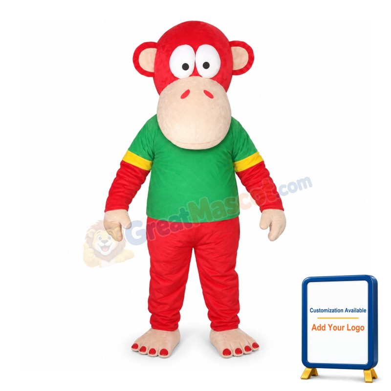 Red Monkey Mascot Costumes