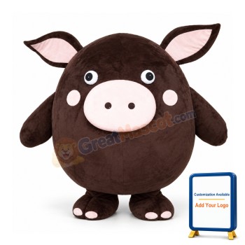 Brown Pig Mascot Costumes Free Shipping