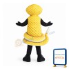 Golden Cobra Snake Mascot Costume