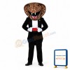 Gentleman Cobra Snake Mascot Costume