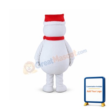 Snow Man Mascot Costume Christmas Xmas Snowman