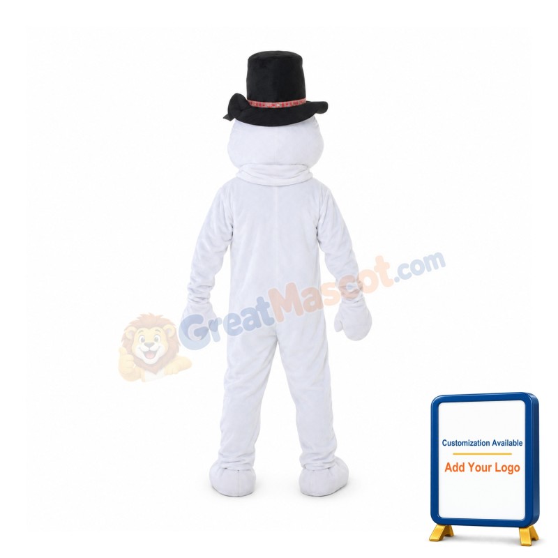 Cartoon Snowman Mascot Costume