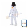 Cartoon Snowman Mascot Costume