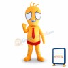 Orange Boy Strange Boy Mascot Costume